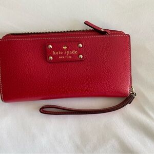 Kate Spade Cherry Red Wristlet